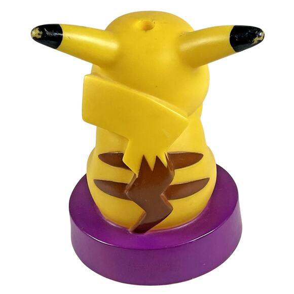 Nintendo Pokemon Vtg 2000 Tumbler Cups #25 Pikachu Yellow Purple TOP ONLY - RARE - Picture 2 of 12